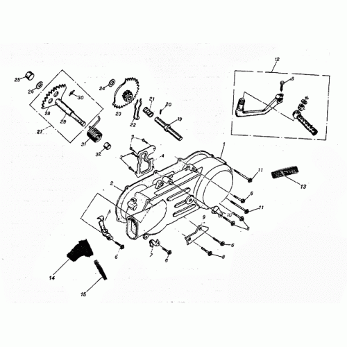 Left Cover Assembly (Kasea Adventure Buggy 125)