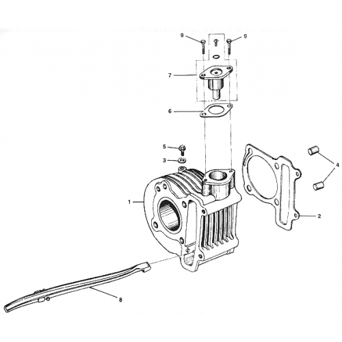 Cylinder Assembly (Kasea LM150IIR 2000) Cylinder Assembly (Kasea LM150IIR 2000)