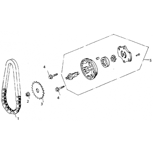 Oil Pump Assembly (Kasea LM150IIR 2000) Oil Pump Assembly (Kasea LM150IIR 2000)