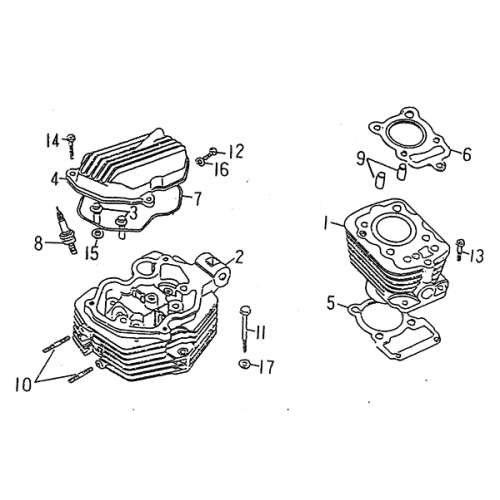 Cylinder (LRX/SMC Blast ATV 170) Cylinder (LRX/SMC Blast ATV 170)