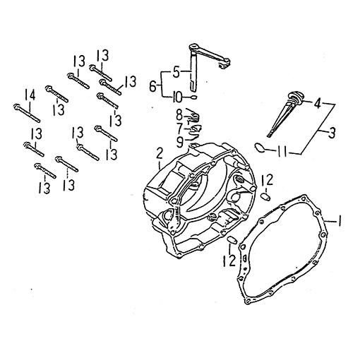 Right Crankcase Cover (LRX/SMC Blast ATV 170)