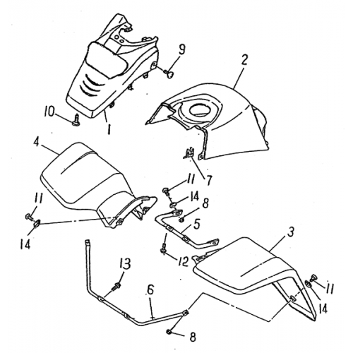 Front Fender (LRX/SMC Blast ATV 170)