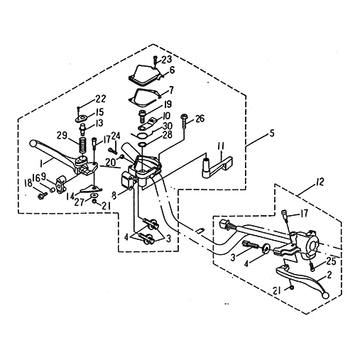 Handle Switch, Lever (LRX/SMC Blast ATV 170)