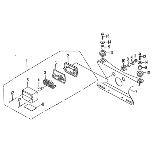 Tail Light (LRX/SMC Blast ATV 150)