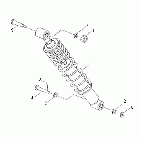 Rear Suspension (Kasea Skyhawk 250 Quad)