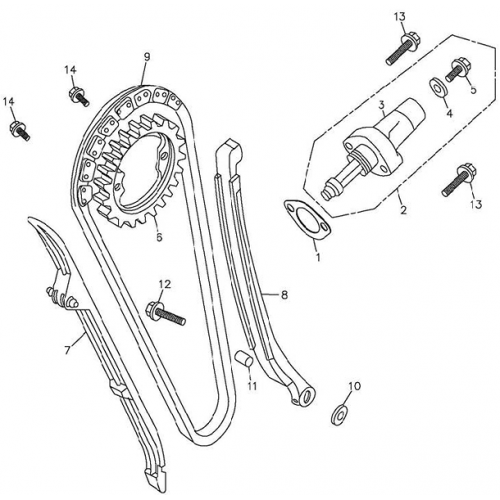 Cam Chain, Tensioner (Adly ATV 300xs Assault)