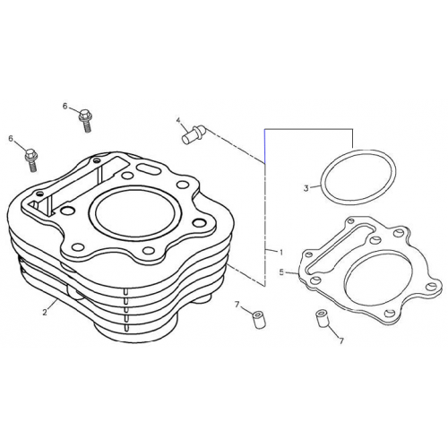 Cylinder (Adly ATV 300xs Assault) Cylinder (Adly ATV 300xs Assault)