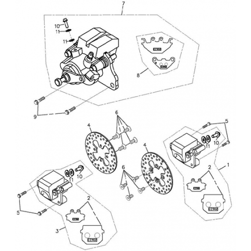 Brake Caliper (Adly ATV 300xs Assault) Brake Caliper (Adly ATV 300xs Assault)