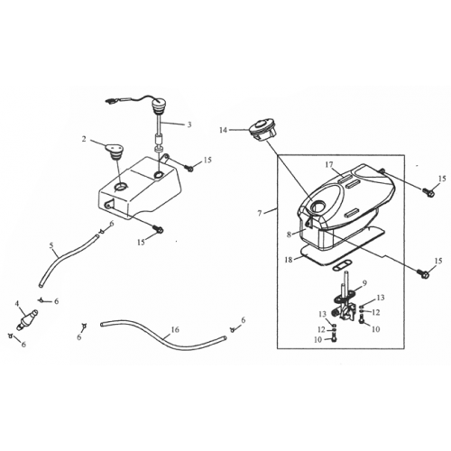 Fuel Tank, Oil Tank (ADLY RT-50 Road Tracer) Fuel Tank, Oil Tank (ADLY RT-50 Road Tracer)