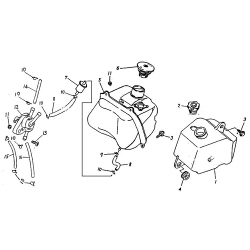 Fuel Tank, Oil Tank (Silver Fox 50)