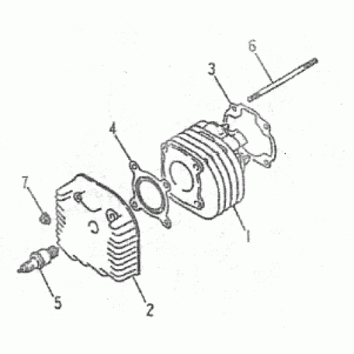 CYLINDER (Kasea Skyhawk 50mini Quad)