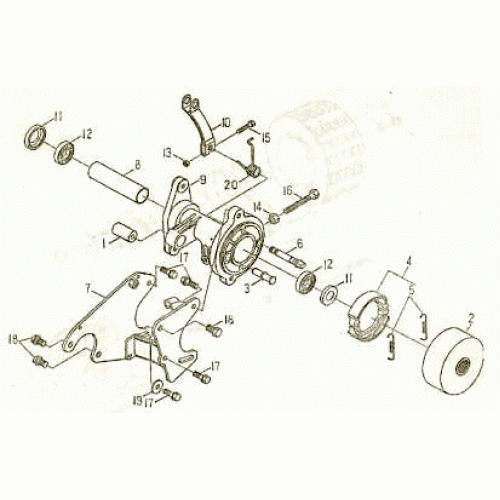 REAR BRAKE (Kasea Skyhawk 50mini Quad) REAR BRAKE (Kasea Skyhawk 50mini Quad)