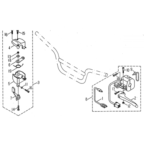 Handle Switch (LRX/SMC ATV 50 mini)
