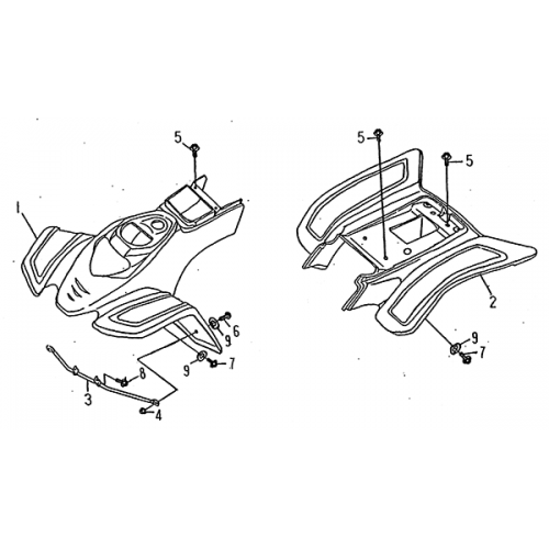 Front Fender (LRX/SMC ATV 50)