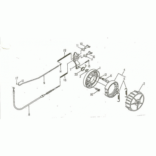 REAR BRAKE (Kasea Skyhawk 50 Quad)