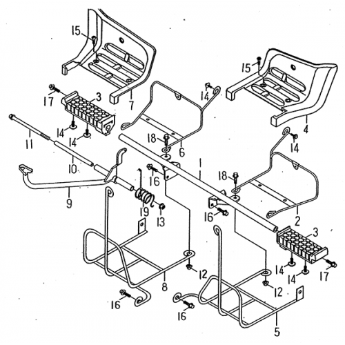 Stand Footrest (LRX/SMC Blast ATV 90/100)
