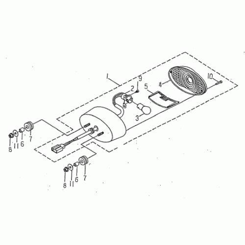 TAIL LIGHT (Kasea Skyhawk 50 Quad)