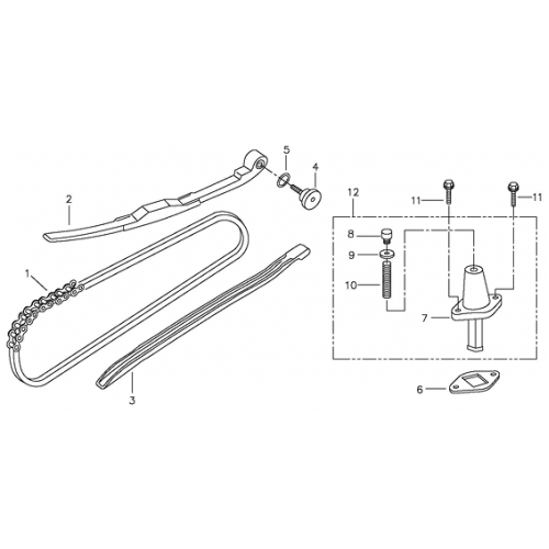 Chain Cam, Lifter Tensioner (Adly ATV 90II 4T (CVT)) Chain Cam, Lifter Tensioner (Adly ATV 90II 4T (CVT))