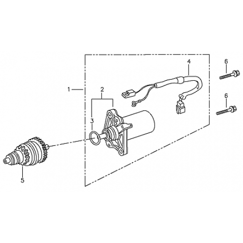Starting Motor (Adly ATV 90II 4T (CVT))