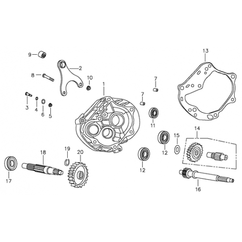 Transmission (Adly ATV 90II 4T (CVT))