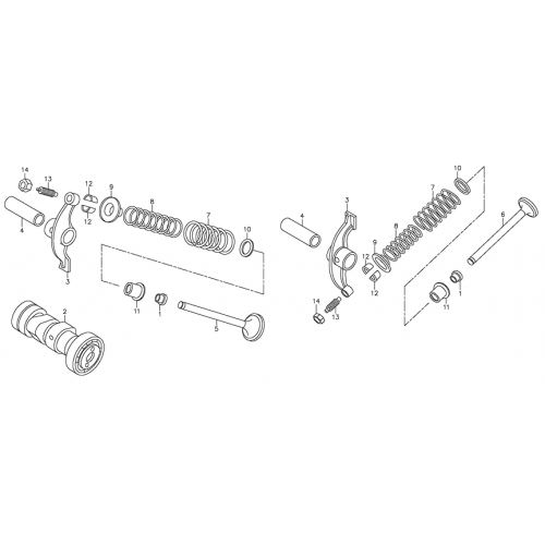 Camshaft, Valve (Adly ATV 90Z2 4T (Gear Drive)) Camshaft, Valve (Adly ATV 90Z2 4T (Gear Drive))