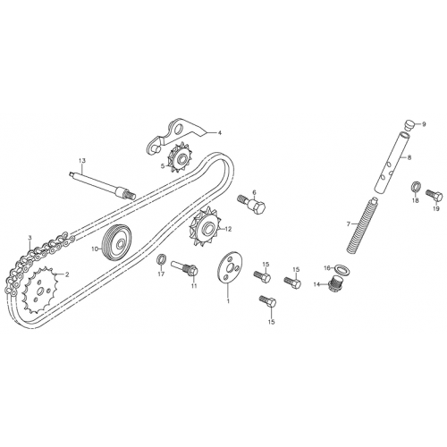 Cam Chain, Tensioner (Adly ATV 90Z2 4T (Gear Drive)) Cam Chain, Tensioner (Adly ATV 90Z2 4T (Gear Drive))
