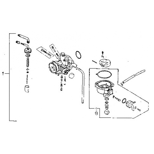 Carburetor (Adly ATV 90Z2 4T (Gear Drive))