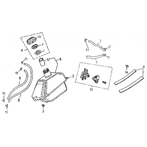 Fuel Tank (Adly ATV 90Z2 4T (Gear Drive)) Fuel Tank (Adly ATV 90Z2 4T (Gear Drive))