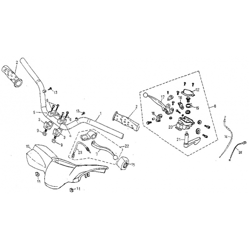 Handle Bar (Adly ATV 90Z2 4T (Gear Drive))