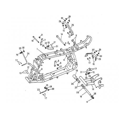Frame Body (Blazer 90cc ATV)