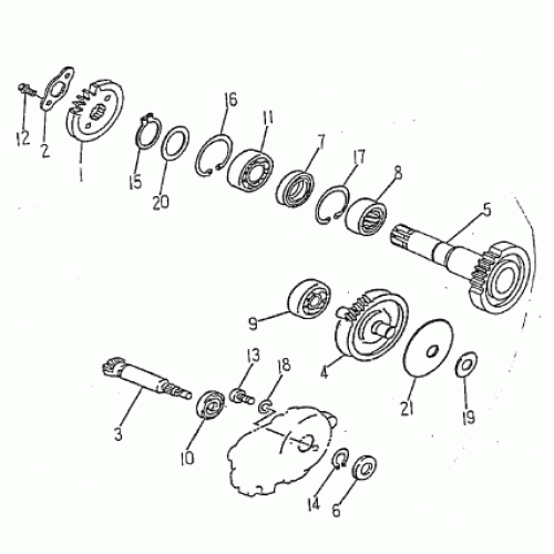 TRANSMISSION (Kasea Skyhawk 90 Quad) TRANSMISSION (Kasea Skyhawk 90 Quad)