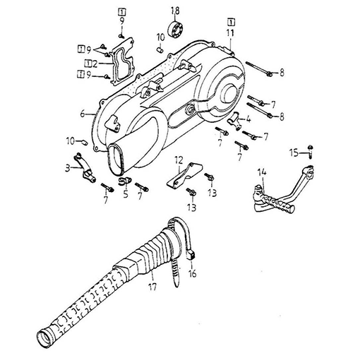 Left Crankcase Cover (Thunder Bike 150) Left Crankcase Cover (Thunder Bike 150)