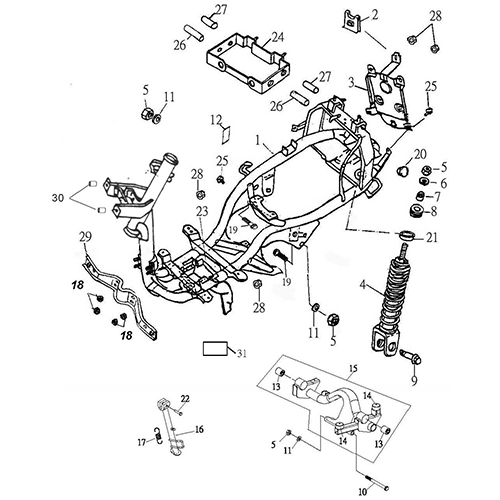 Frame Body (Thunder Bike 150)
