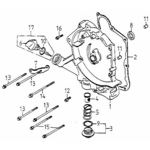 Right Crankcase Cover (Adly ATV 150S II CrossXRoad) Right Crankcase Cover (Adly ATV 150S II CrossXRoad)