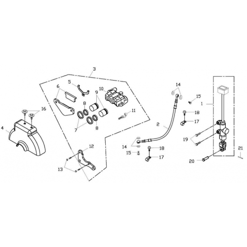 Rear Brake (Adly ATV 150S II CrossXRoad)