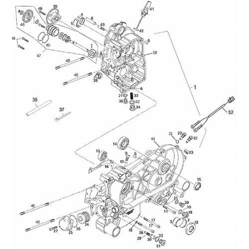 Crankcase (Adly ATV 200S) Crankcase (Adly ATV 200S)