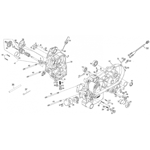 Crankcase (Adly ATV 220S)