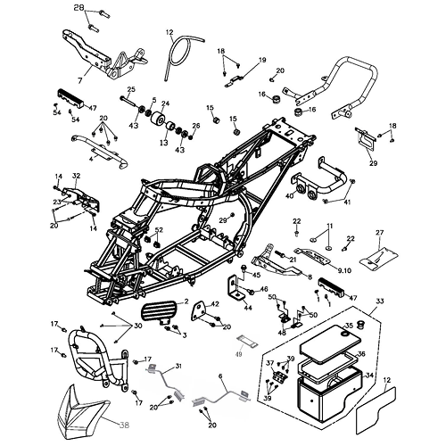 Frame Body (Adly ATV 220S)