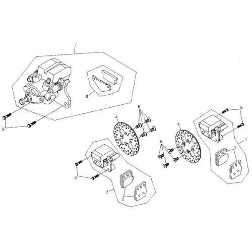 Brake Caliper (Adly ATV Q280) Brake Caliper (Adly ATV Q280)