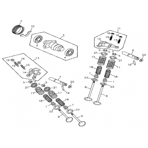 Camshaft Valve (Adly ATV 300S II CrossXRoad)