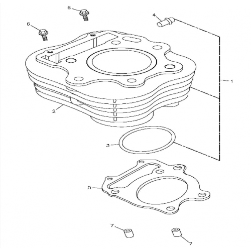 Cylinder (Adly ATV 300S II CrossXRoad)