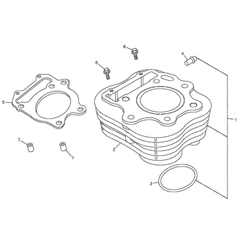 Cylinder (Adly ATV 300S Interceptor)