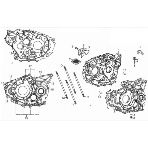 Crankcase (Adly ATV 300S Interceptor)