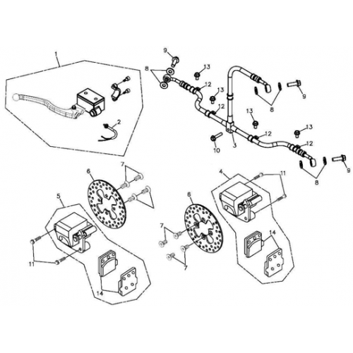 Front Brake (Adly ATV 300S Interceptor)