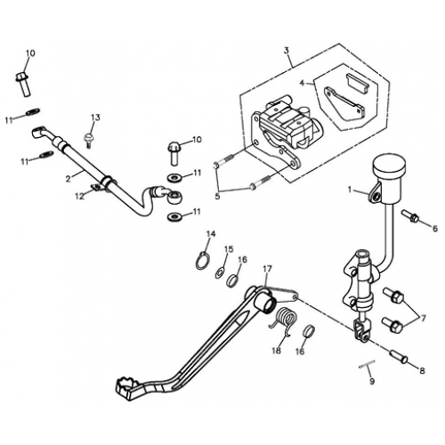 Rear Brake (Adly ATV 300S Interceptor)