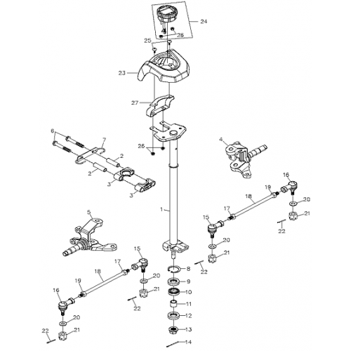 Steering (Adly ATV 300U II)