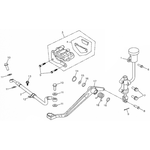 Rear Brake (Adly ATV 300U II)