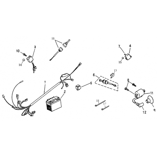 Electrical Parts (Adly ATV 50cc 2T)