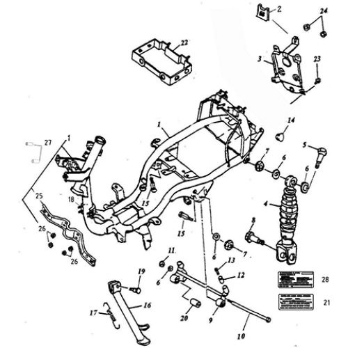 Frame Body (Thunder Bike 50)