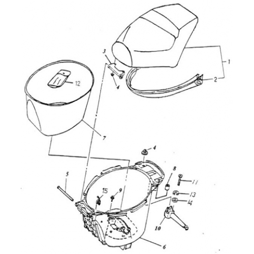Seat (Thunder Bike 50)